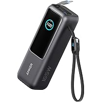 Amazon | Anker Power Bank (25000mAh, Built-In & 巻取り式USB-C